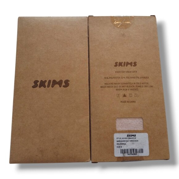 Skims Everyday Crew Socks - Mica - Picture 3 of 3